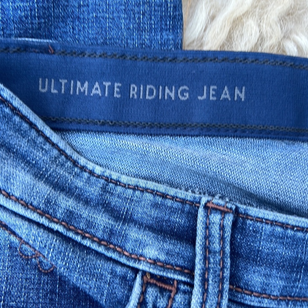 Wrangler Willow the ultimate riding Jean high rise straight leg elastic sz 7 - Picture 5 of 10